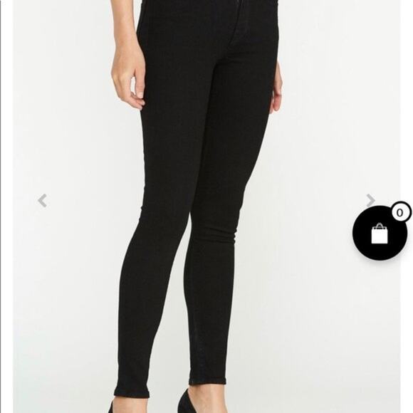 HUDSON Krista Super Skinny Jeans Black Sz 26 Like New - Picture 5 of 12